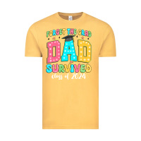 Vintage Mustard forget the grad dad survived class of 2024 Vintage Tee - JahusDesignShop