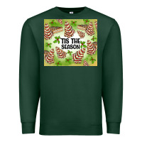 Sports Green tis the season christmas tree cake Premium Sweatshirt - MaliasSmallBusiness