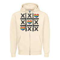 Sandshell pride tic tac toe Zipper Hoodie - MaliasSmallBusiness