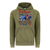 Vintage Olive American heart southern soul truck Vintage Hoodie - Neo Western