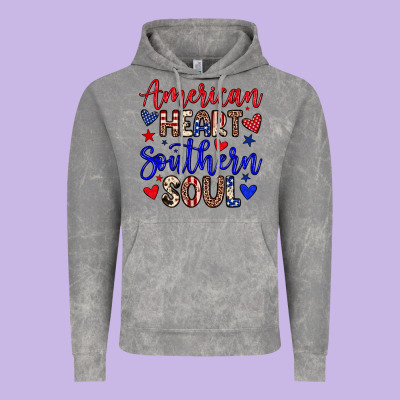 American Heart Southern Soul Vintage Hoodie Designed By Neo Western