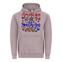 Vintage Zinc American heart southern soul Vintage Hoodie - Neo Western