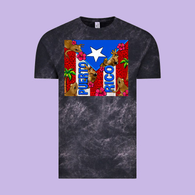 Puerto Rico Coqui Leopard Vintage Tee Designed By Adodesignshop