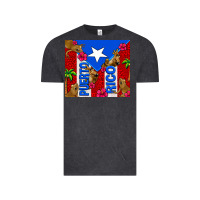 Vintage Black puerto rico coqui leopard Vintage Tee - AdoDesignShop
