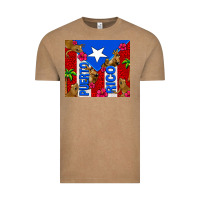 Vintage Coffee puerto rico coqui leopard Vintage Tee - AdoDesignShop