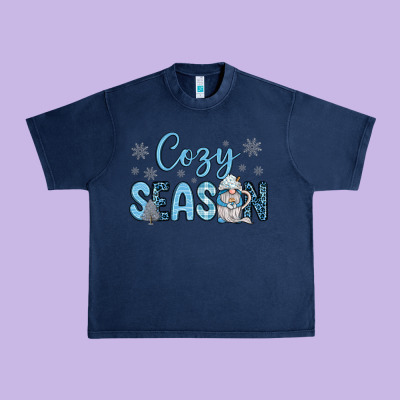 Cozy Season Gnome Coffee Urban Heavy Tee Designed By Jahusdesignshop