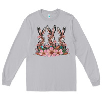 Moon Dust rabbits with blossom flower Long Sleeve Tee - Artiststas