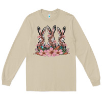 Mushroom rabbits with blossom flower Long Sleeve Tee - Artiststas