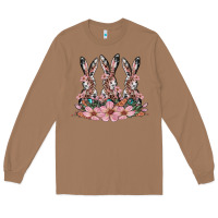 Toasted Coconut rabbits with blossom flower Long Sleeve Tee - Artiststas