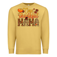 Antique Gold one thankful mama Premium Sweatshirt - MaliasSmallBusiness