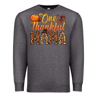 Charcoal Heather one thankful mama Premium Sweatshirt - MaliasSmallBusiness