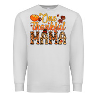 Dove Grey one thankful mama Premium Sweatshirt - MaliasSmallBusiness