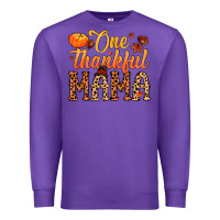 Purple one thankful mama Premium Sweatshirt - MaliasSmallBusiness