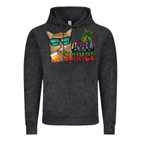 Vintage Black hello summer Vintage Hoodie - SublimationCraftShop