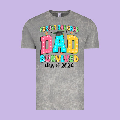 Forget The Grad Mom Survived Class Of 2024 Vintage Tee Designed By Jahusdesignshop