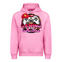 Fuchsia Pink Gaming is my valentine Urban Hoodie - HowdyJamesFarm