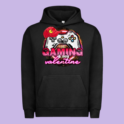 Gaming Is My Valentine Urban Hoodie Designed By Howdyjamesfarm