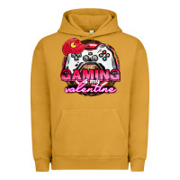 Pigment Peanut Butter Gaming is my valentine Urban Hoodie - HowdyJamesFarm