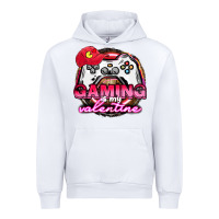 White Gaming is my valentine Urban Hoodie - HowdyJamesFarm