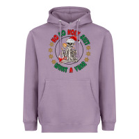 Lavender ho ho holly shit skeleton santa Heavyweight Hoodie - MaliasSmallBusiness