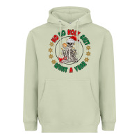 Matcha ho ho holly shit skeleton santa Heavyweight Hoodie - MaliasSmallBusiness