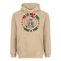 Mushroom ho ho holly shit skeleton santa Heavyweight Hoodie - MaliasSmallBusiness