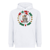 Ho Ho Holly Shit Skeleton Santa Heavyweight Hoodie | Teevron