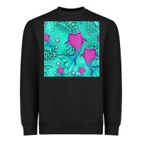 Black mermaid tail seamless pattern Heavyweight Sweatshirt - HRA Design Shop