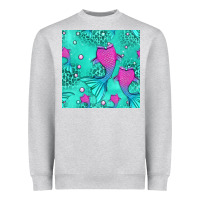 Heather Grey mermaid tail seamless pattern Heavyweight Sweatshirt - HRA Design Shop