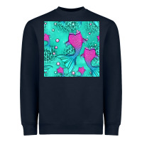 Navy mermaid tail seamless pattern Heavyweight Sweatshirt - HRA Design Shop