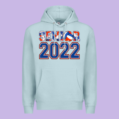 Senior Volleyball Custom Premium Hoodie Designed By Jasminsmagicworld