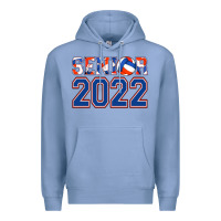 Colony Blue senior volleyball custom Premium Hoodie - Jasminsmagicworld