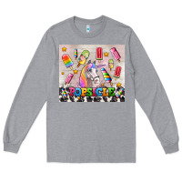 Heather Grey popsicle's and unicorn Long Sleeve Tee - AdoDesignShop