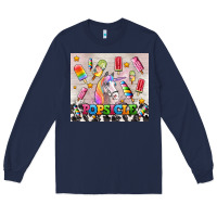 Navy popsicle's and unicorn Long Sleeve Tee - AdoDesignShop