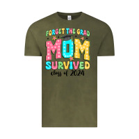 Vintage Olive forget the grad mom survived class of 2024 Vintage Tee - JahusDesignShop