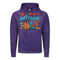 Cloud Purple welcome fall Vintage Hoodie - HRA Design Shop