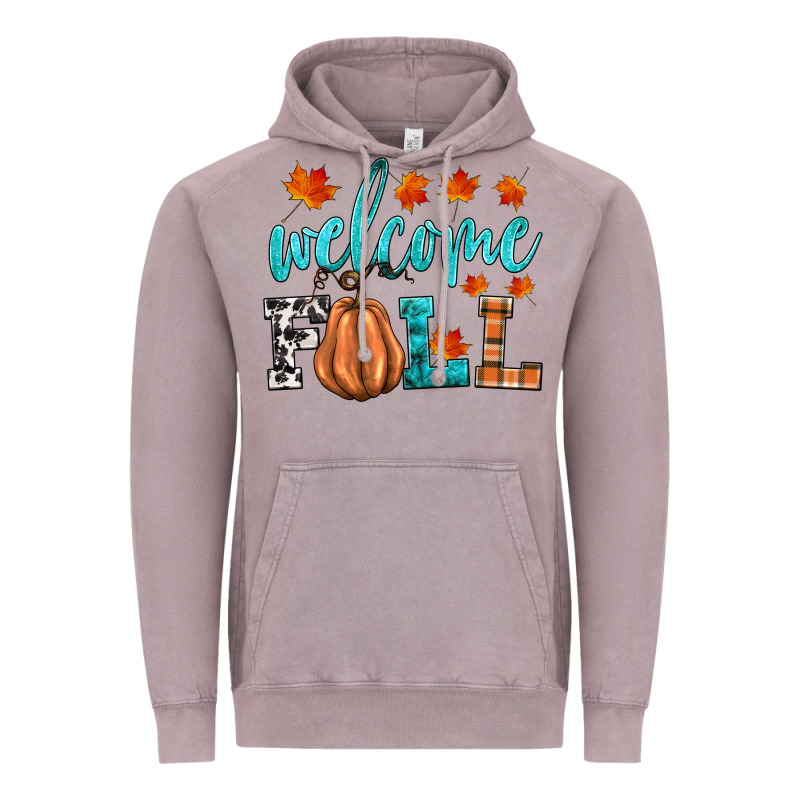 Welcome Fall Vintage Hoodie by HRA Design Shop | Teevron