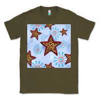 Army Green 4th of july leopard star seamless pattern Classic Tee - BundleAndBundleShop