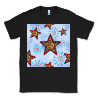 Black 4th of july leopard star seamless pattern Classic Tee - BundleAndBundleShop