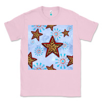 Bubblegum Pink 4th of july leopard star seamless pattern Classic Tee - BundleAndBundleShop