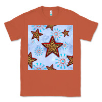 Copper 4th of july leopard star seamless pattern Classic Tee - BundleAndBundleShop