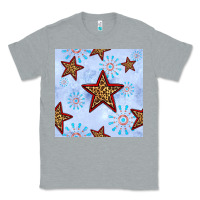 Heather Grey 4th of july leopard star seamless pattern Classic Tee - BundleAndBundleShop