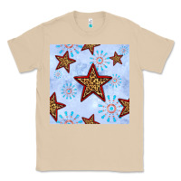 Mushroom 4th of july leopard star seamless pattern Classic Tee - BundleAndBundleShop