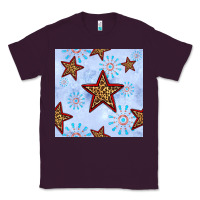 Plum 4th of july leopard star seamless pattern Classic Tee - BundleAndBundleShop