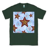 Sports Green 4th of july leopard star seamless pattern Classic Tee - BundleAndBundleShop