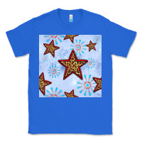 True Royal 4th of july leopard star seamless pattern Classic Tee - BundleAndBundleShop