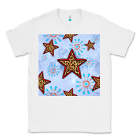 White 4th of july leopard star seamless pattern Classic Tee - BundleAndBundleShop