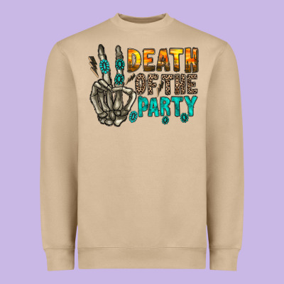 Death Of Party Heavyweight Sweatshirt Designed By Racoondesign