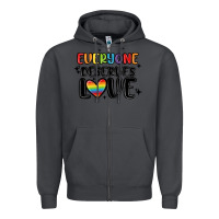 Smoke everyone deserves love Zipper Hoodie - MaliasSmallBusiness