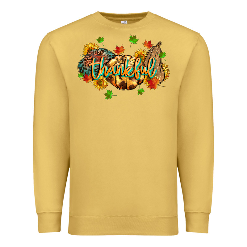 Thankful Pumpkins Premium Sweatshirt by MaliasSmallBusiness | Teevron